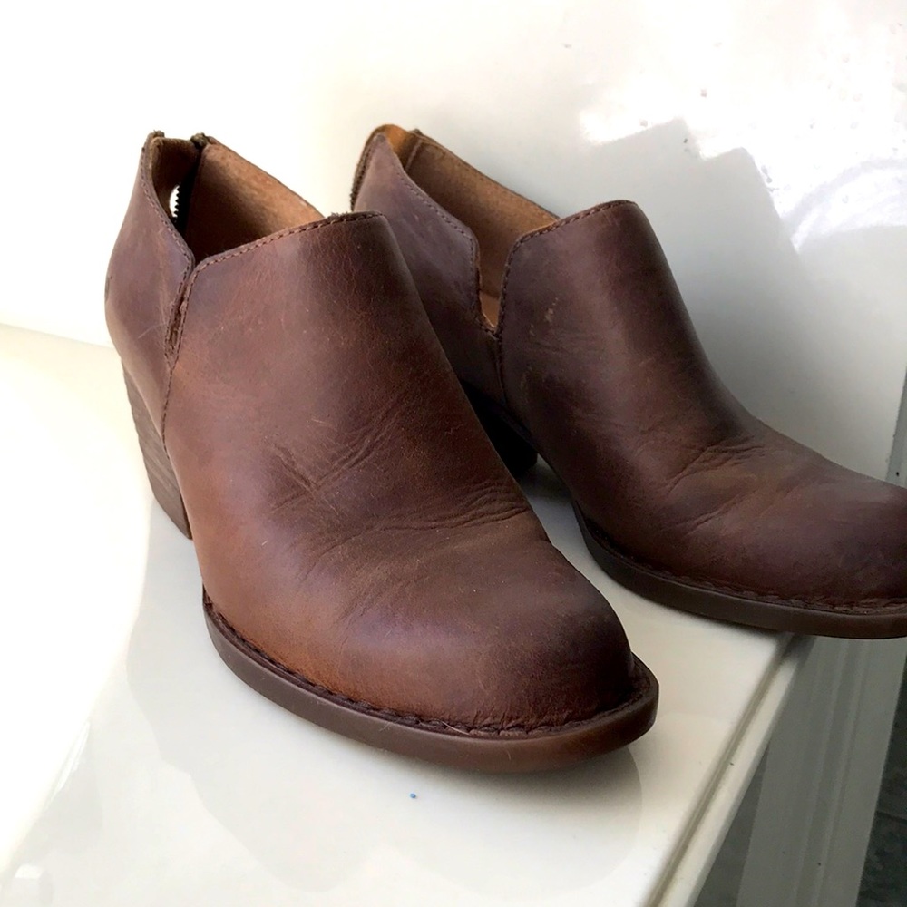 Born leather booties